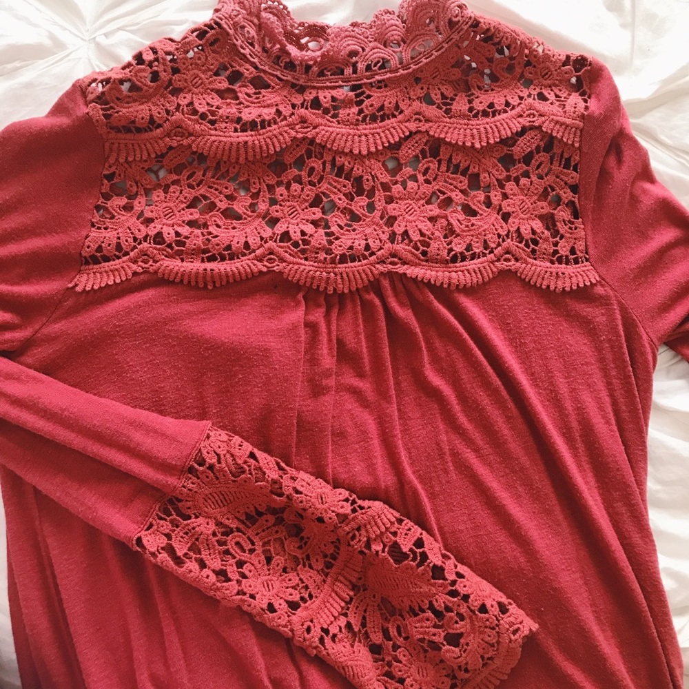 Altar’d State Red-Orange Top